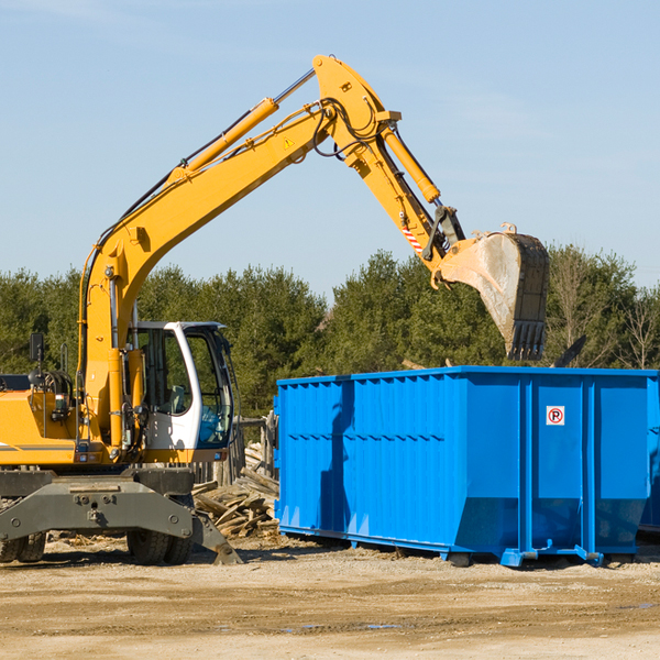 can i choose the location where the residential dumpster will be placed in Liberty IN